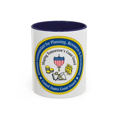 USCG Ast Comdt Plan Res & Proc (U.S. Coast Guard) Accent Coffee Mug 11oz Navy - Go Mug Yourself