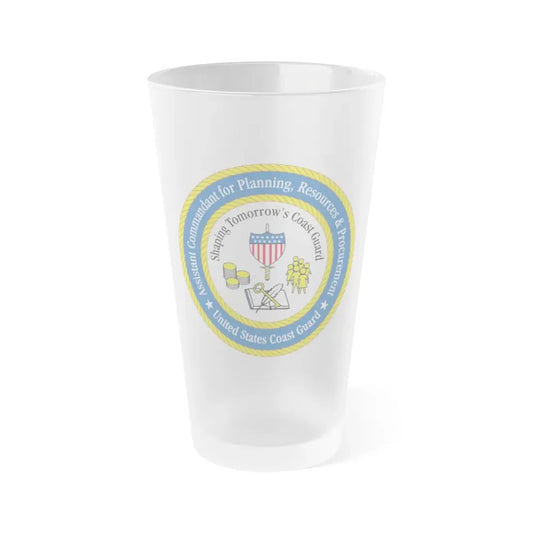 USCG Ast Comdt Plan Res & Proc (U.S. Coast Guard) Frosted Pint Glass 16oz Default Title - Go Mug Yourself