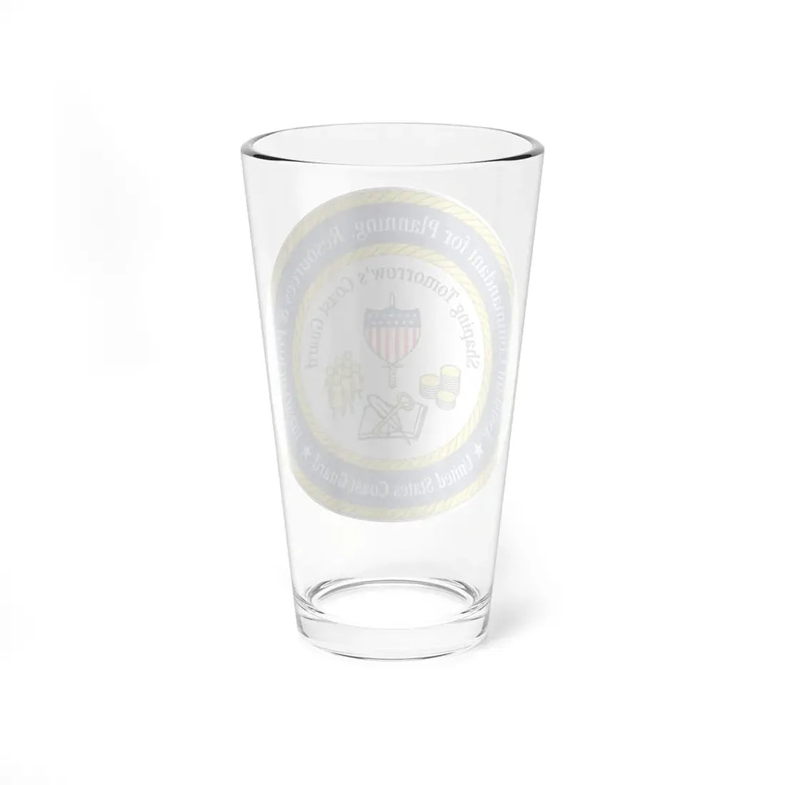 USCG Ast Comdt Plan Res & Proc (U.S. Coast Guard) Pint Glass 16oz - Go Mug Yourself