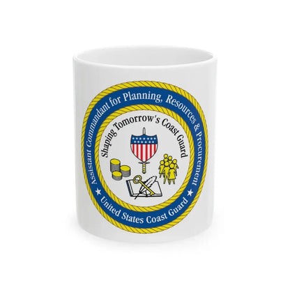 USCG Ast Comdt Plan Res & Proc (U.S. Coast Guard) White Coffee Mug 11oz - Go Mug Yourself