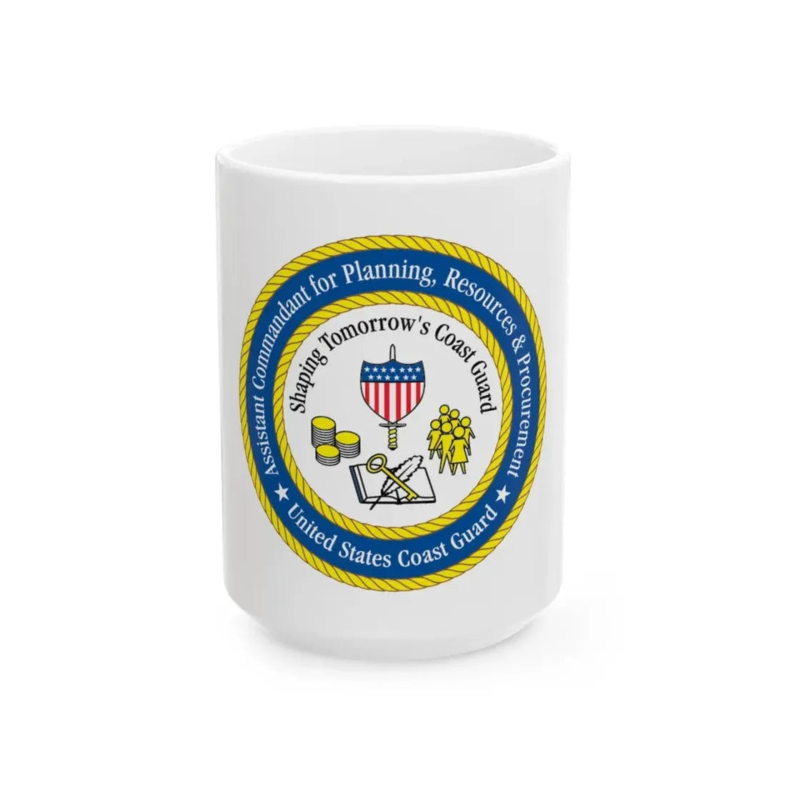 USCG Ast Comdt Plan Res & Proc (U.S. Coast Guard) White Coffee Mug 15oz - Go Mug Yourself