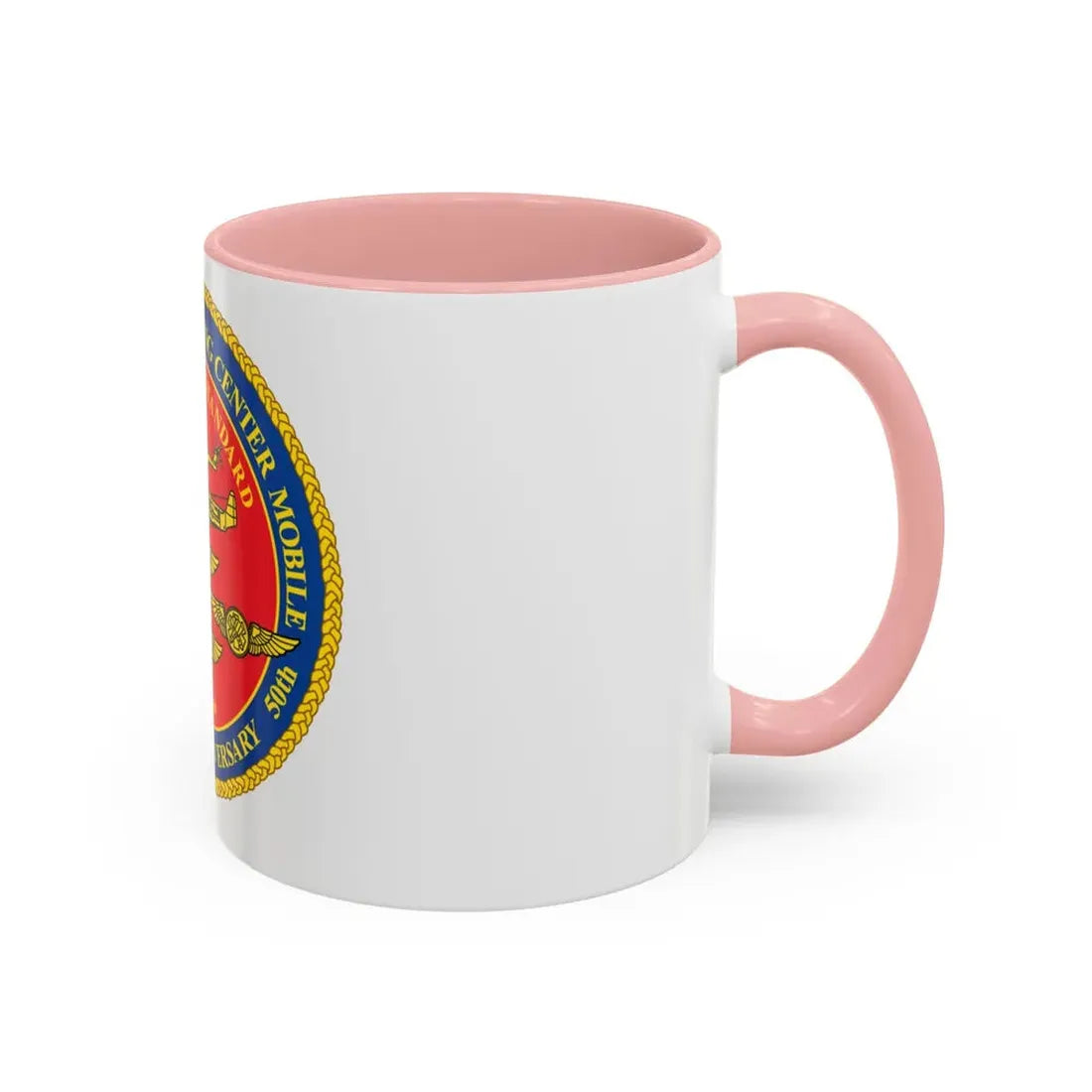 USCG Aviation Training Center Mobile (U.S. Coast Guard) Accent Coffee Mug - Go Mug Yourself
