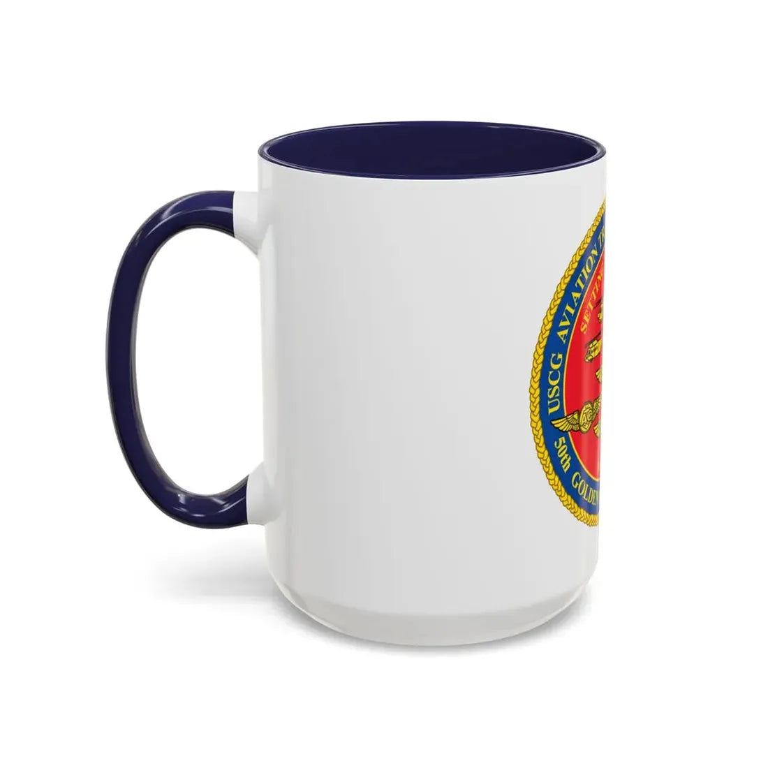 USCG Aviation Training Center Mobile (U.S. Coast Guard) Accent Coffee Mug - Go Mug Yourself