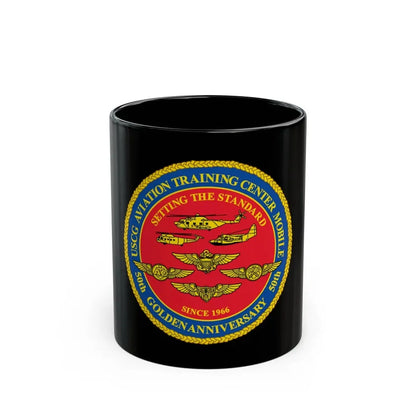 USCG Aviation Training Center Mobile (U.S. Coast Guard) Black Coffee Mug 11oz - Go Mug Yourself