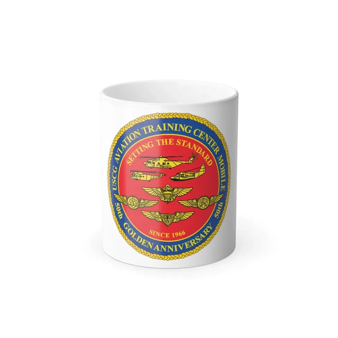 USCG Aviation Training Center Mobile (U.S. Coast Guard) Color Changing Coffee Mug 11oz - Go Mug Yourself