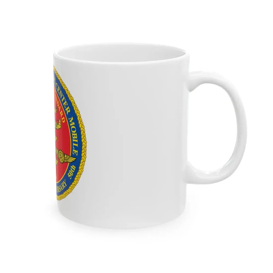 USCG Aviation Training Center Mobile (U.S. Coast Guard) White Coffee Mug - Go Mug Yourself