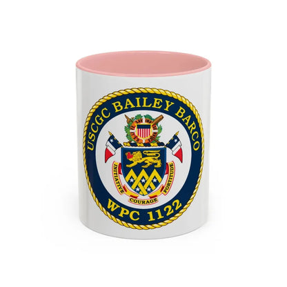 USCG Bailey Barco WPC 1122 (U.S. Coast Guard) Accent Coffee Mug 11oz Pink - Go Mug Yourself