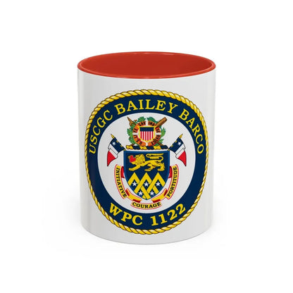 USCG Bailey Barco WPC 1122 (U.S. Coast Guard) Accent Coffee Mug 11oz Red - Go Mug Yourself