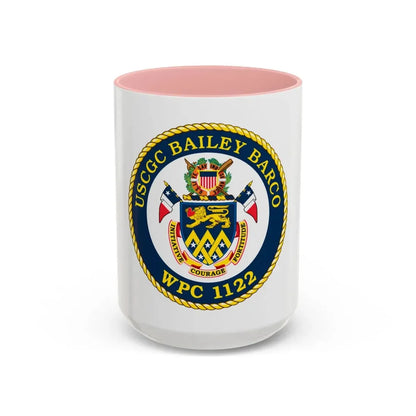 USCG Bailey Barco WPC 1122 (U.S. Coast Guard) Accent Coffee Mug 15oz Pink - Go Mug Yourself