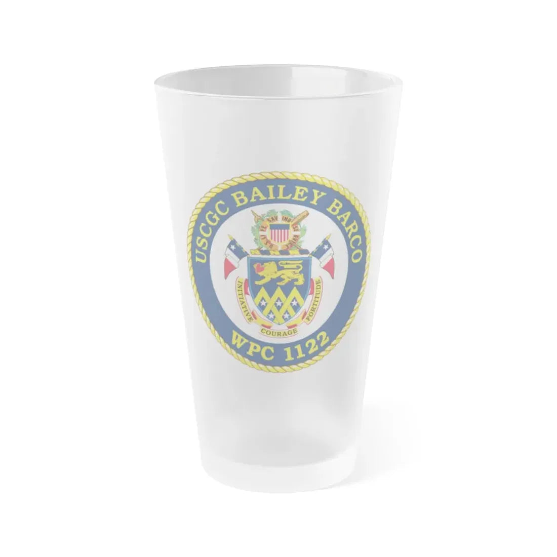 USCG Bailey Barco WPC 1122 (U.S. Coast Guard) Frosted Pint Glass 16oz Default Title - Go Mug Yourself