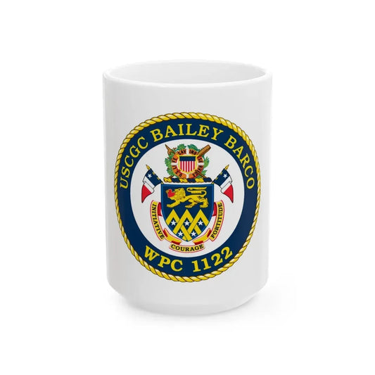 USCG Bailey Barco WPC 1122 (U.S. Coast Guard) White Coffee Mug 15oz - Go Mug Yourself