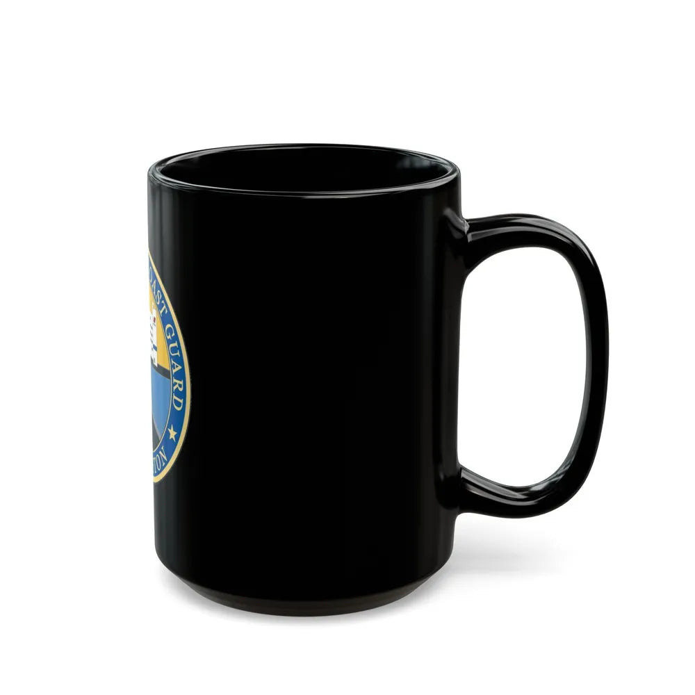 USCG Base Boston (U.S. Coast Guard) Black Coffee Mug-Go Mug Yourself