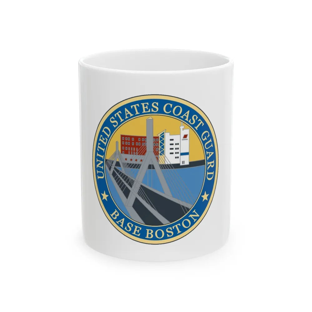 USCG Base Boston (U.S. Coast Guard) White Coffee Mug-11oz-Go Mug Yourself