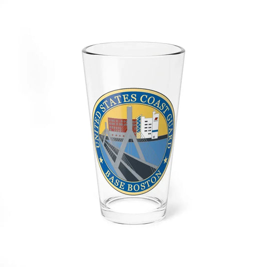 USCG Base Boston (U.S. Coast Guard) Pint Glass 16oz 16oz - Go Mug Yourself