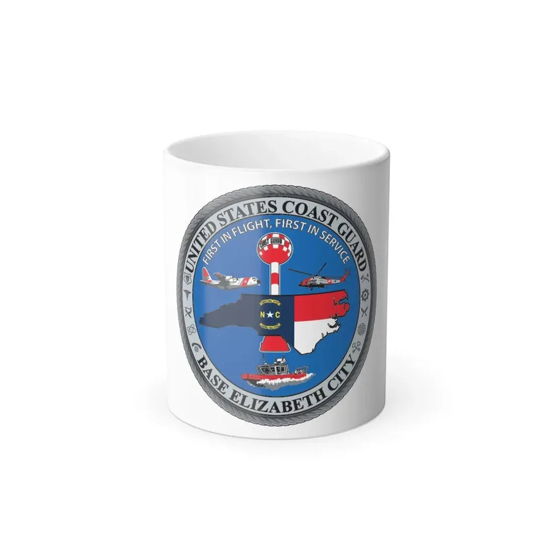 USCG Base Elizabeth City (U.S. Coast Guard) Color Changing Coffee Mug 11oz - Go Mug Yourself