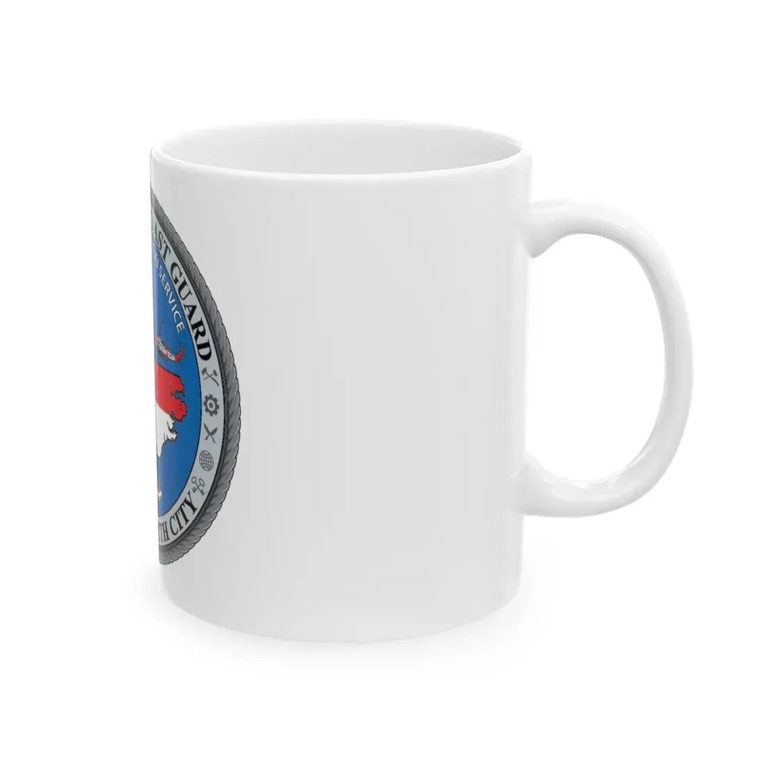 USCG Base Elizabeth City (U.S. Coast Guard) White Coffee Mug - Go Mug Yourself