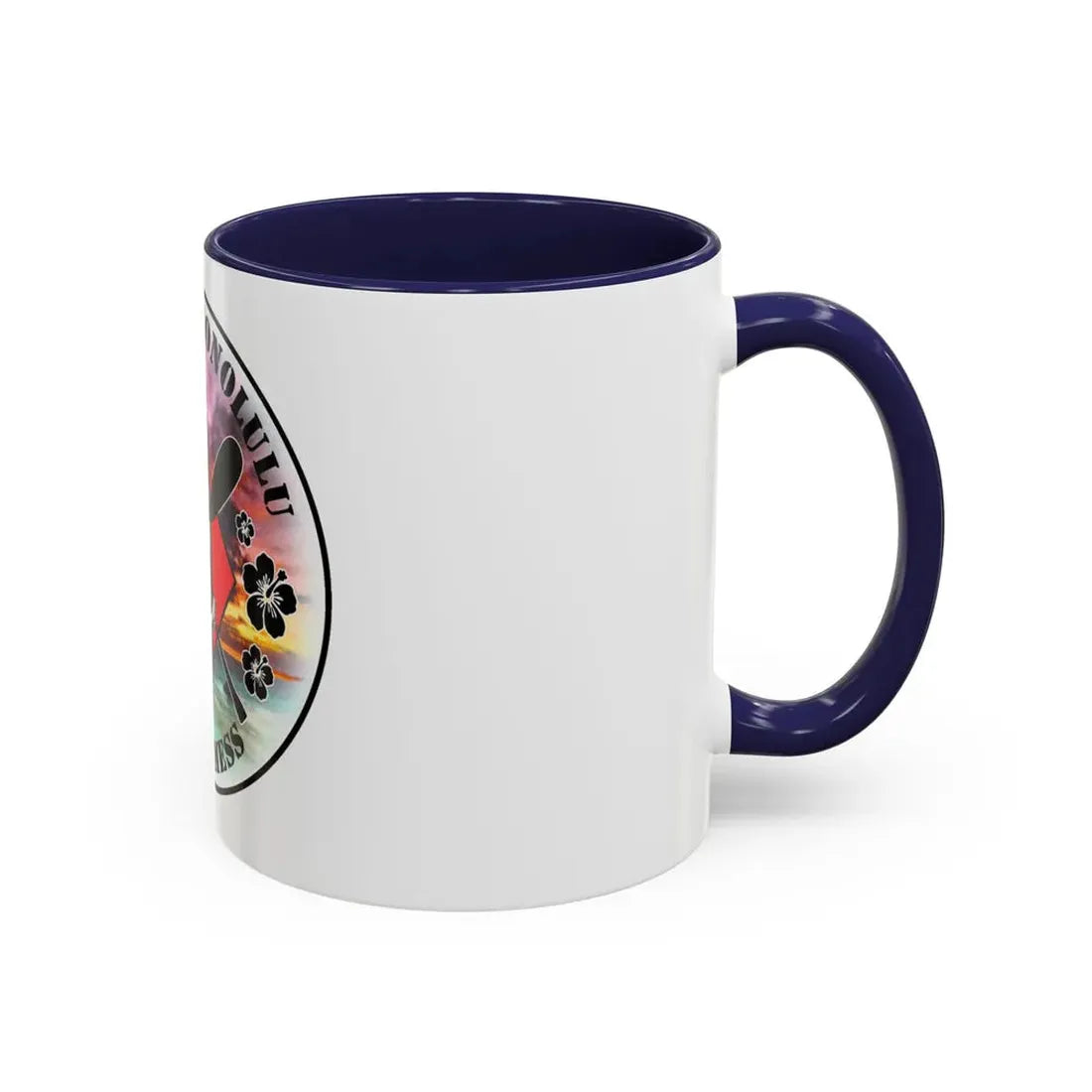 USCG Base Honolulu Chiefs Mess (U.S. Coast Guard) Accent Coffee Mug - Go Mug Yourself