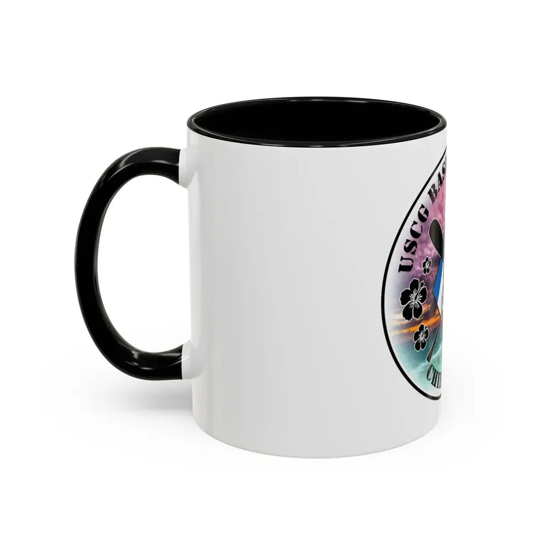 USCG Base Honolulu Chiefs Mess (U.S. Coast Guard) Accent Coffee Mug - Go Mug Yourself