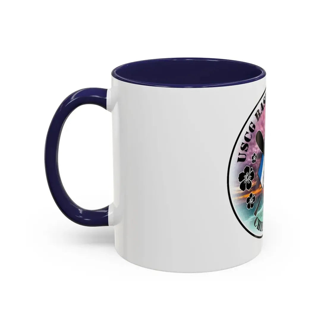 USCG Base Honolulu Chiefs Mess (U.S. Coast Guard) Accent Coffee Mug - Go Mug Yourself