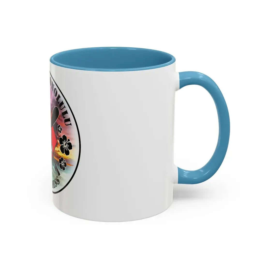 USCG Base Honolulu Chiefs Mess (U.S. Coast Guard) Accent Coffee Mug - Go Mug Yourself