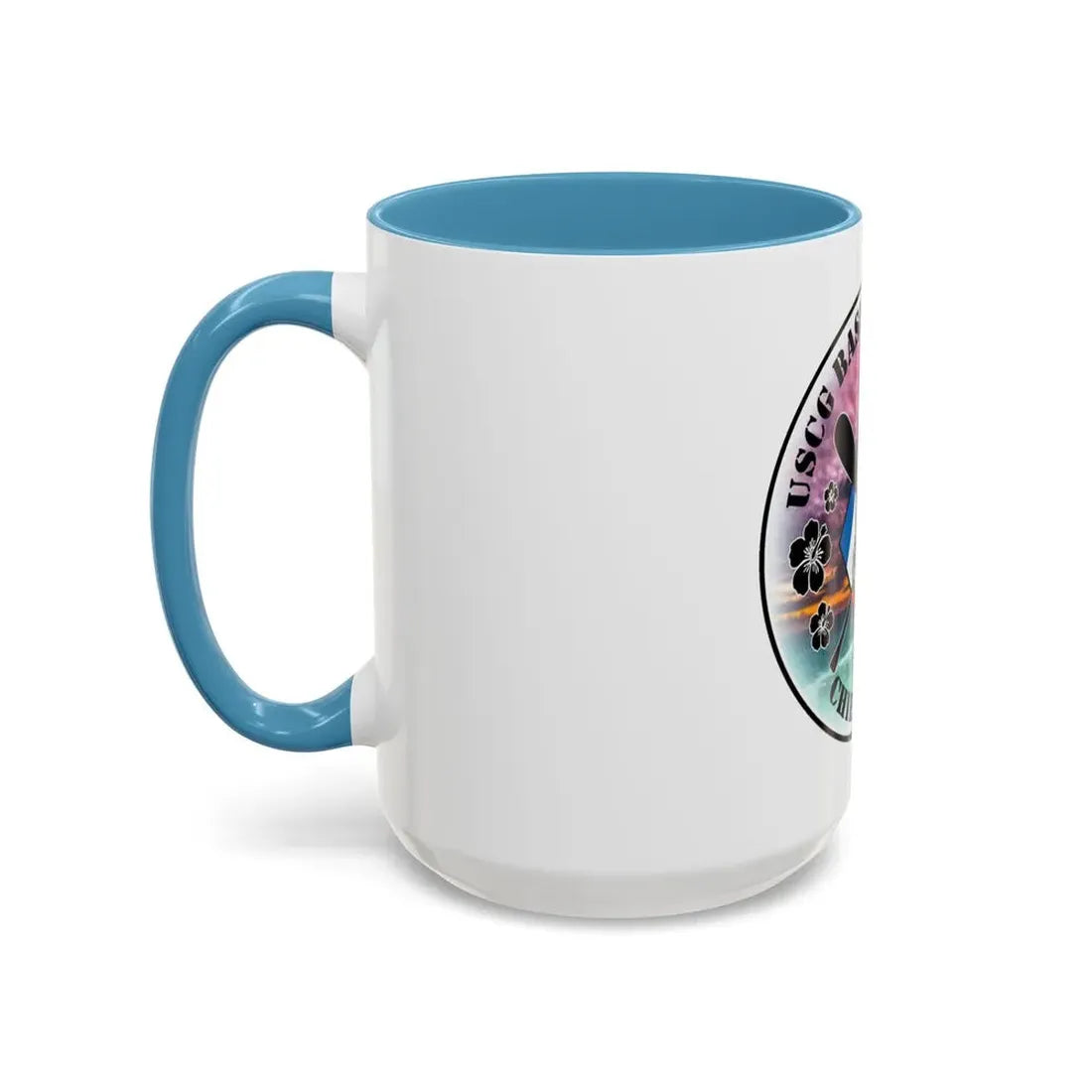 USCG Base Honolulu Chiefs Mess (U.S. Coast Guard) Accent Coffee Mug - Go Mug Yourself