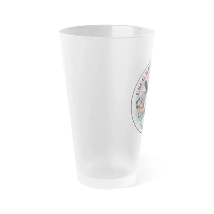 USCG Base Honolulu Chiefs Mess (U.S. Coast Guard) Frosted Pint Glass 16oz - Go Mug Yourself