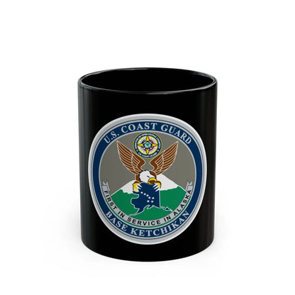 USCG Base Ketchikan (U.S. Coast Guard) Black Coffee Mug-11oz-Go Mug Yourself