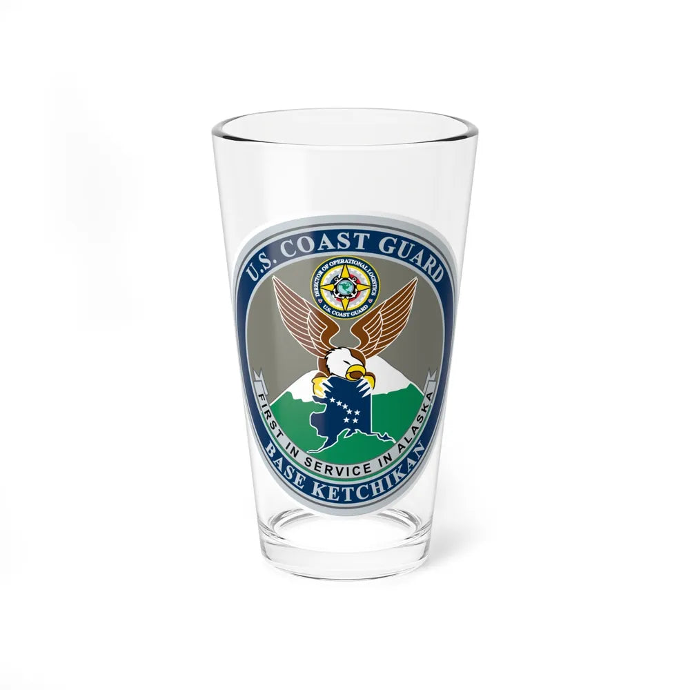 USCG Base Ketchikan (U.S. Coast Guard) Pint Glass 16oz-16oz-Go Mug Yourself