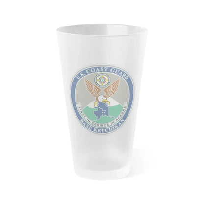 USCG Base Ketchikan (U.S. Coast Guard) Frosted Pint Glass 16oz Default Title - Go Mug Yourself