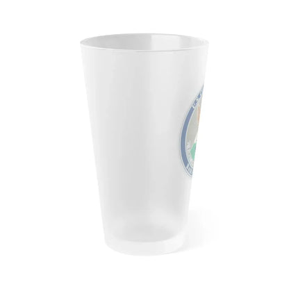 USCG Base Ketchikan (U.S. Coast Guard) Frosted Pint Glass 16oz - Go Mug Yourself