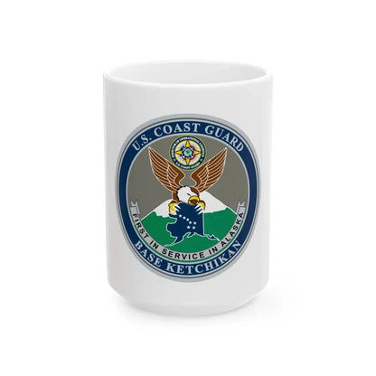 USCG Base Ketchikan (U.S. Coast Guard) White Coffee Mug 15oz - Go Mug Yourself