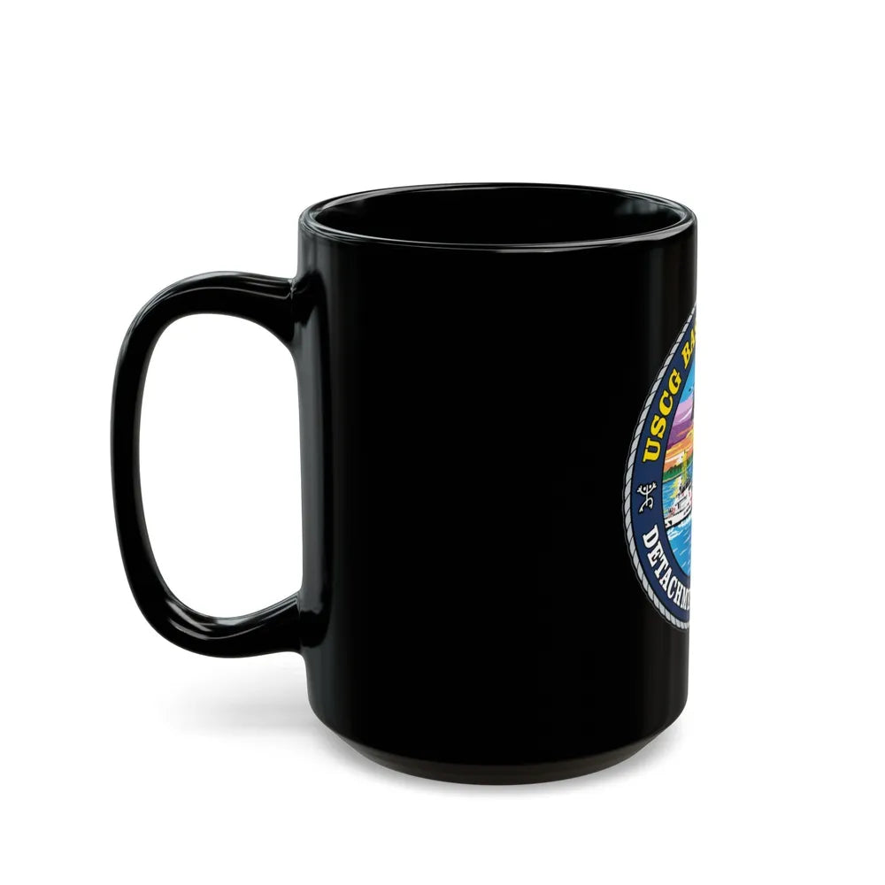 USCG Base San Juan (U.S. Coast Guard) Black Coffee Mug-Go Mug Yourself