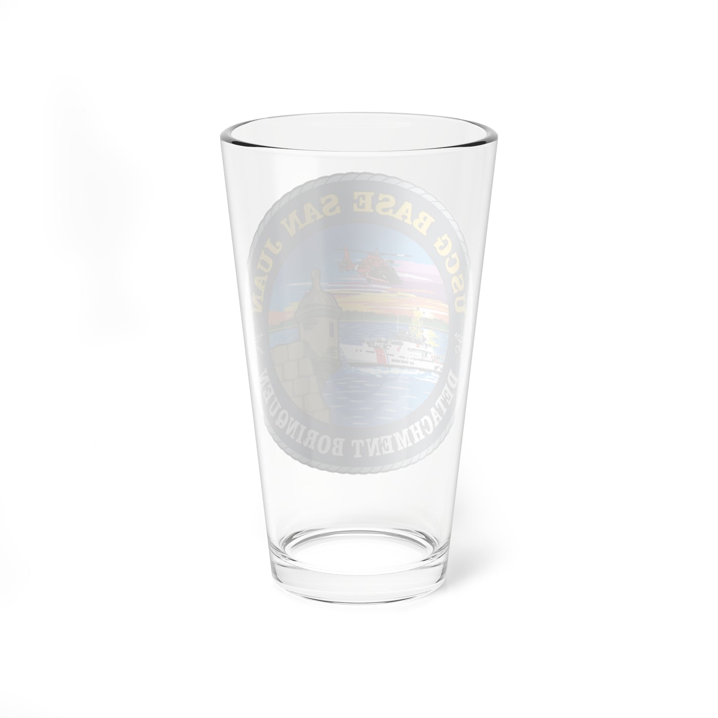 USCG Base San Juan (U.S. Coast Guard) Pint Glass 16oz-Go Mug Yourself