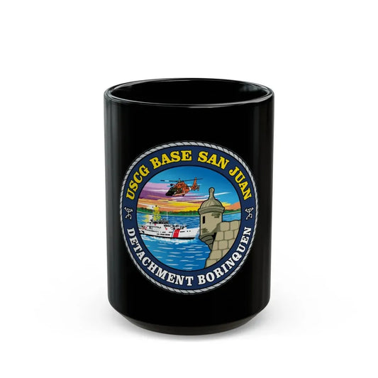 USCG Base San Juan (U.S. Coast Guard) Black Coffee Mug 15oz - Go Mug Yourself