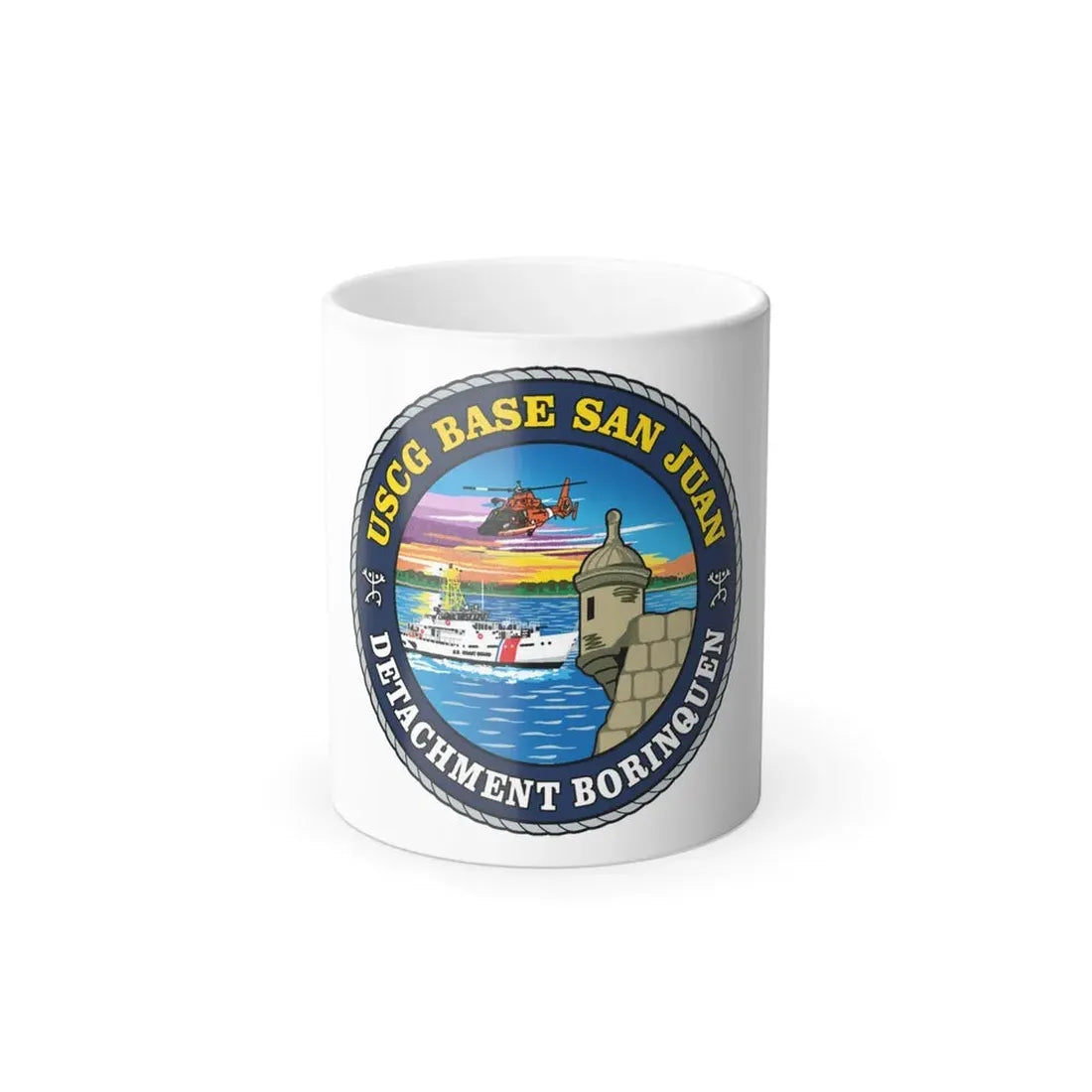 USCG Base San Juan (U.S. Coast Guard) Color Changing Coffee Mug 11oz - Go Mug Yourself