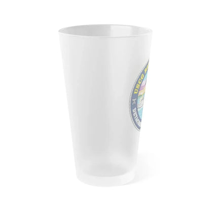 USCG Base San Juan (U.S. Coast Guard) Frosted Pint Glass 16oz - Go Mug Yourself