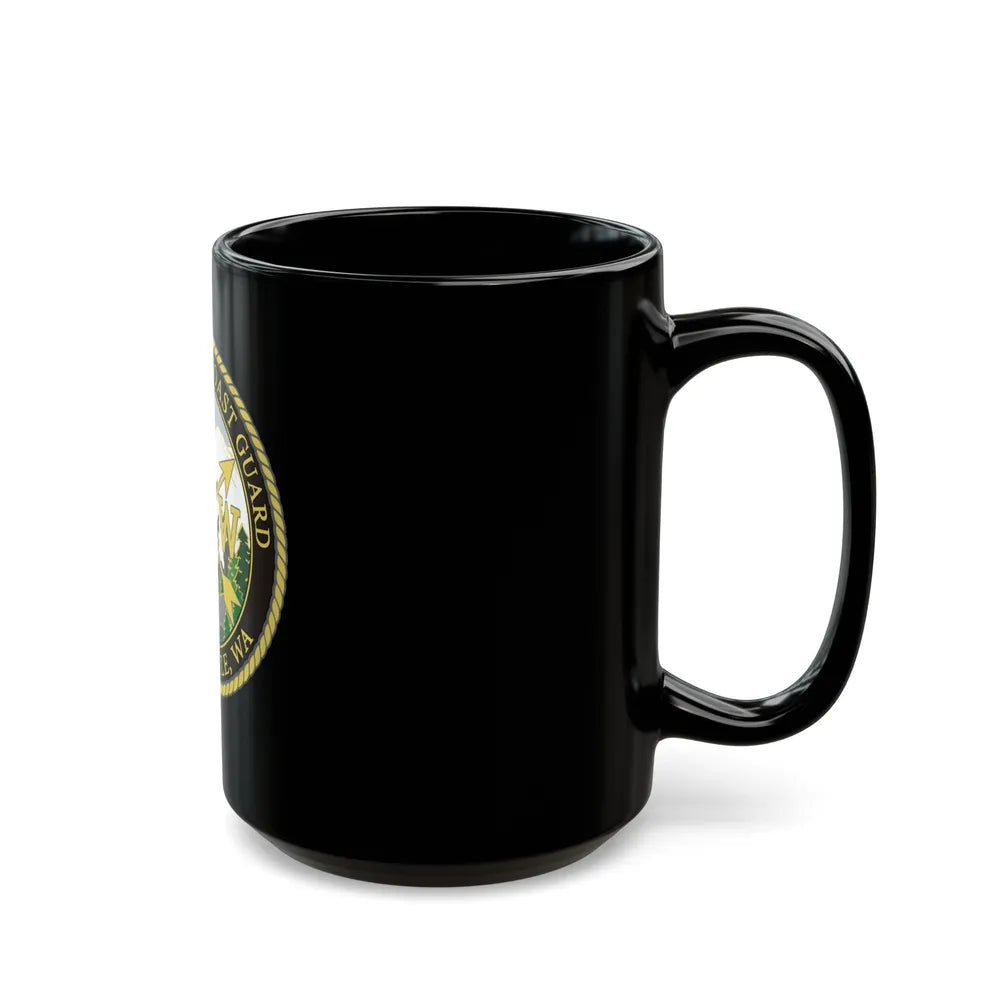 USCG Base Seattle (U.S. Coast Guard) Black Coffee Mug-Go Mug Yourself