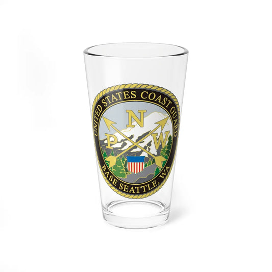 USCG Base Seattle (U.S. Coast Guard) Pint Glass 16oz-16oz-Go Mug Yourself