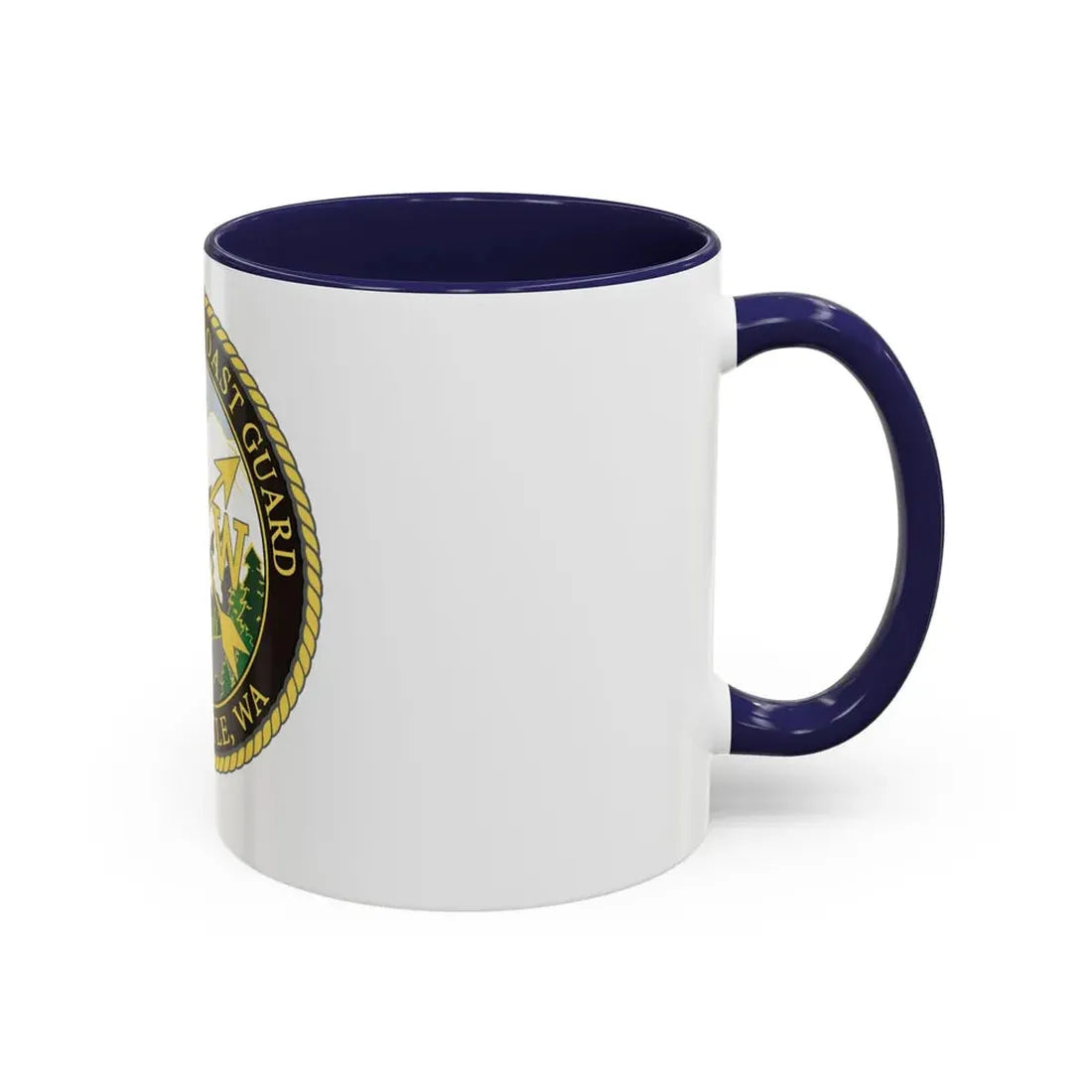 USCG Base Seattle (U.S. Coast Guard) Accent Coffee Mug - Go Mug Yourself