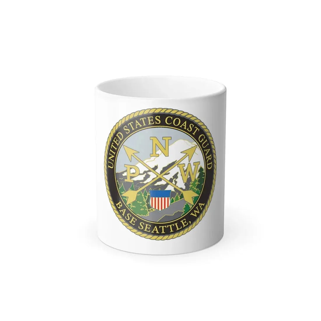 USCG Base Seattle (U.S. Coast Guard) Color Changing Coffee Mug 11oz - Go Mug Yourself