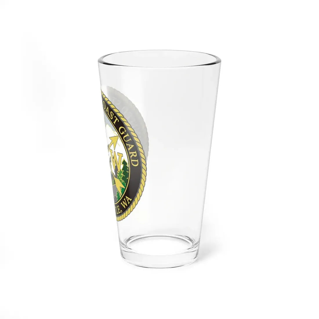 USCG Base Seattle (U.S. Coast Guard) Pint Glass 16oz - Go Mug Yourself