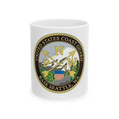 USCG Base Seattle (U.S. Coast Guard) White Coffee Mug 11oz - Go Mug Yourself