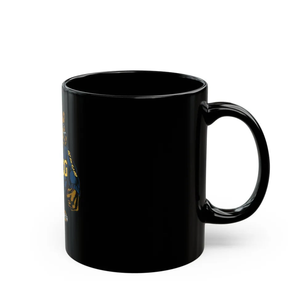 USCG Bear (U.S. Coast Guard) Black Coffee Mug-Go Mug Yourself