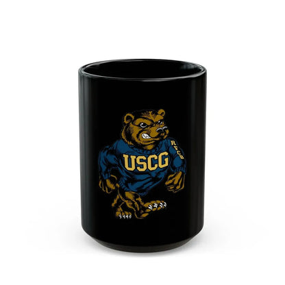 USCG Bear (U.S. Coast Guard) Black Coffee Mug 15oz - Go Mug Yourself