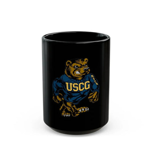 USCG Bear (U.S. Coast Guard) Black Coffee Mug 15oz - Go Mug Yourself