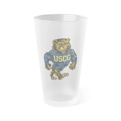 USCG Bear (U.S. Coast Guard) Frosted Pint Glass 16oz Default Title - Go Mug Yourself