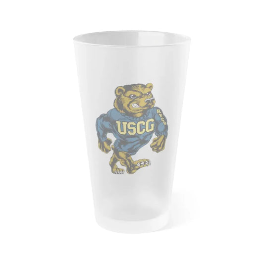 USCG Bear (U.S. Coast Guard) Frosted Pint Glass 16oz Default Title - Go Mug Yourself