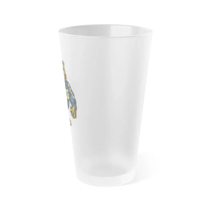 USCG Bear (U.S. Coast Guard) Frosted Pint Glass 16oz - Go Mug Yourself