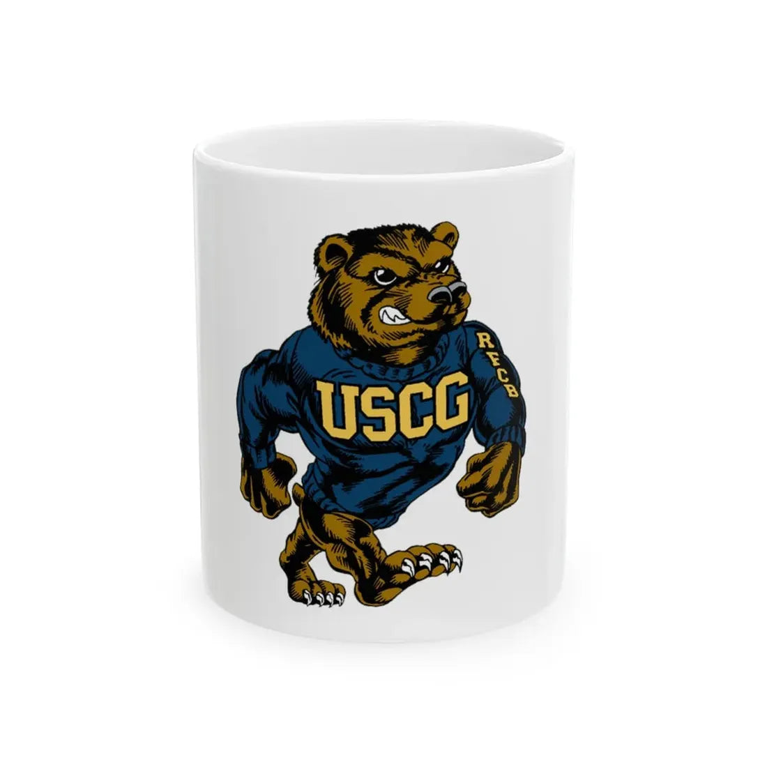 USCG Bear (U.S. Coast Guard) White Coffee Mug 11oz - Go Mug Yourself
