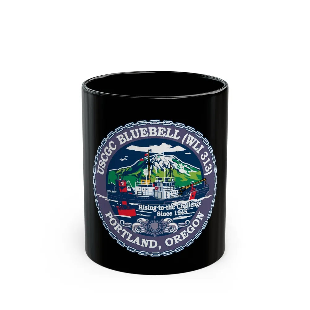 USCG Bluebell WLI 313 Portland Oregon (U.S. Coast Guard) Black Coffee Mug-11oz-Go Mug Yourself